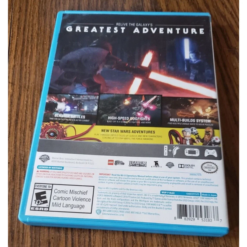 Lego Star Wars The Force Awakens Nintendo WiiU Wii U